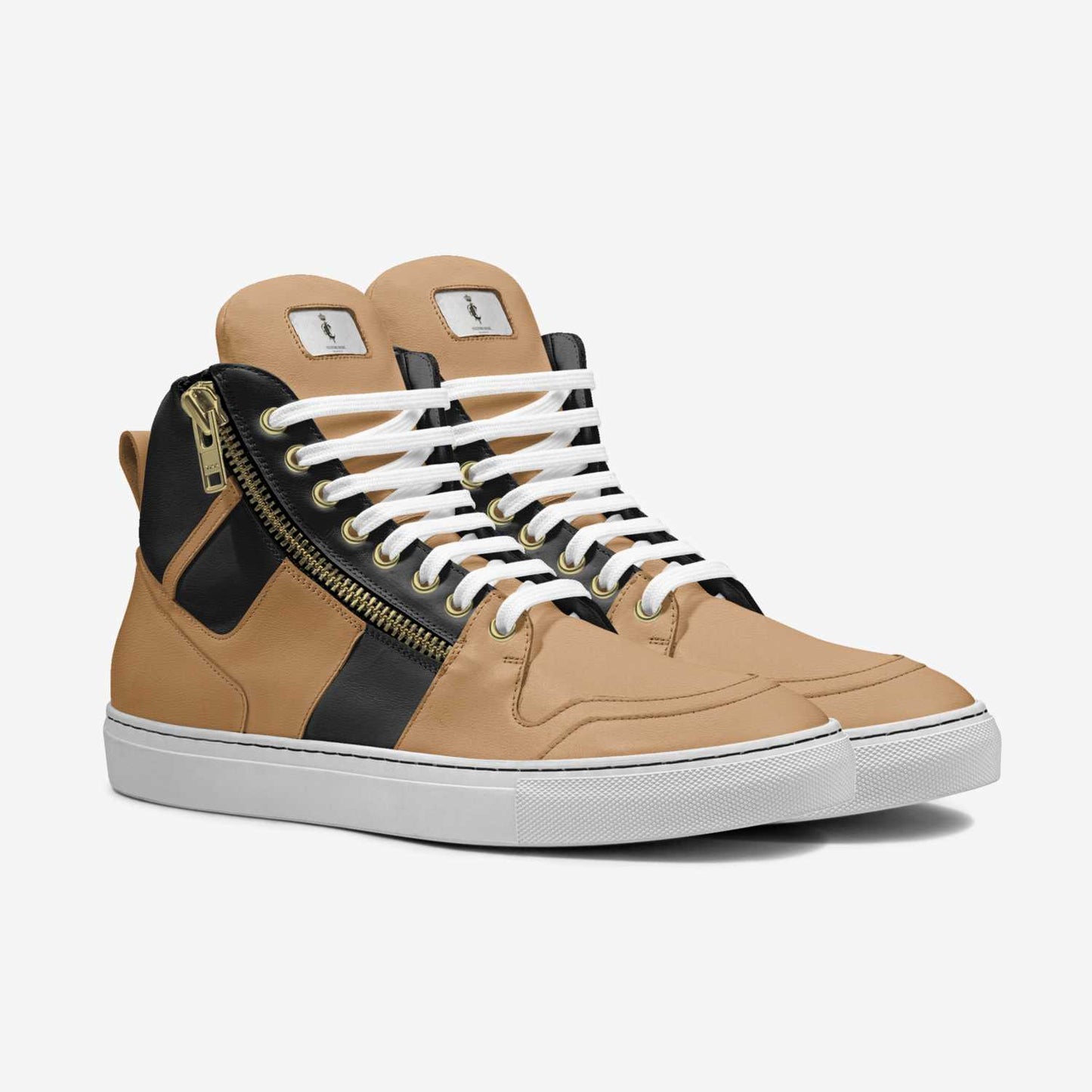 "Camel Heats" High-Top Sneakers