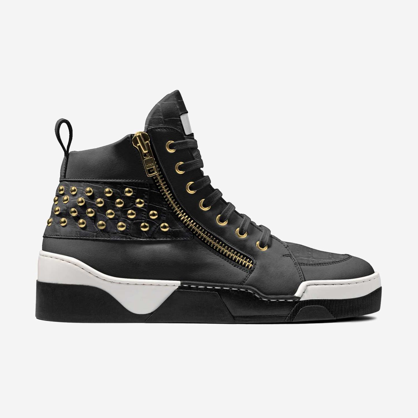 "Studded Steppers" High-Top Sneakers