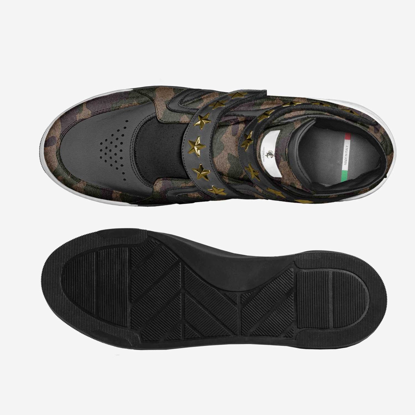 "Camo Troops" High-Top Sneakers
