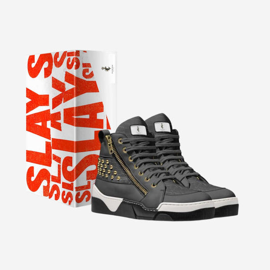"Studded Steppers" High-Top Sneakers