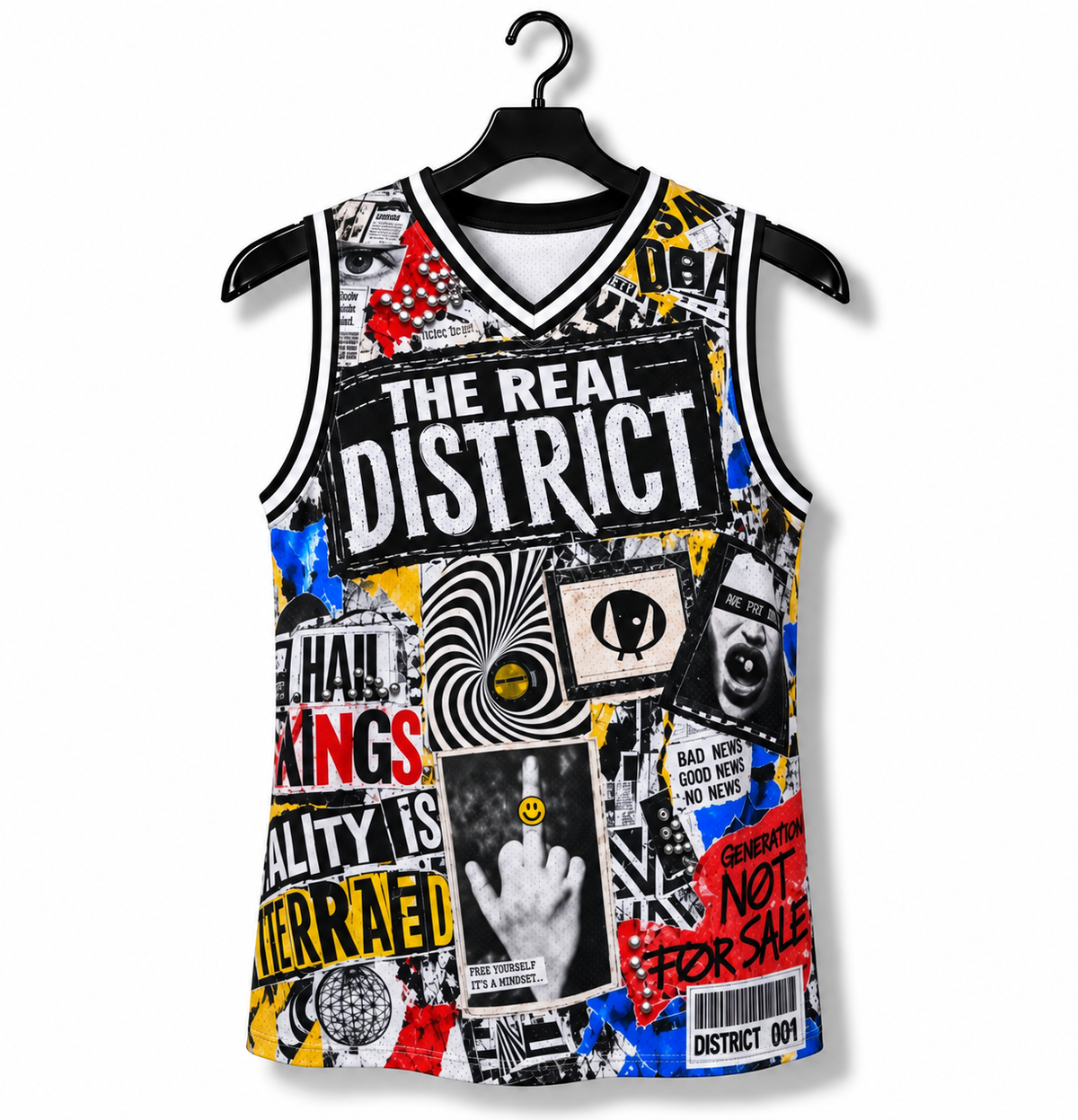THE REAL DISTRICT - Basketball Jersey