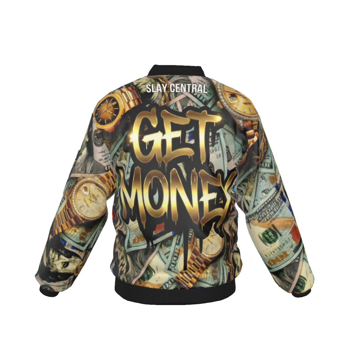 "Hustle Hard" Bomber Jacket