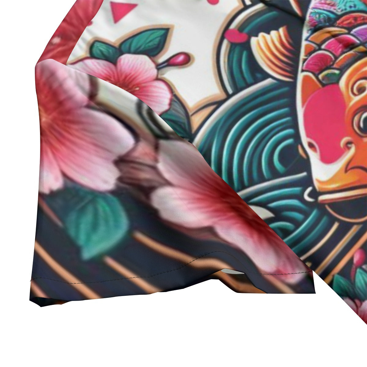 "Koi Flow" Hawaiian Button Up