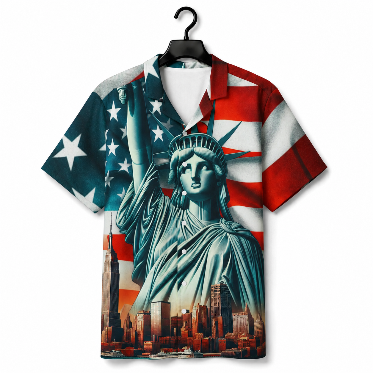 AMERICA'S LIBERTY - Hawaiian Button Up