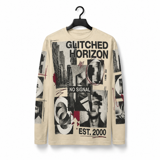 GLITCHED HORIZON - Long Sleeve T-Shirt