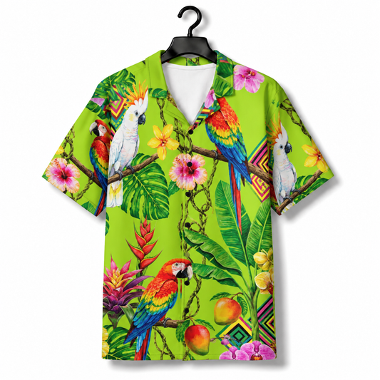 EXOTIC OASIS - Hawaiian Button Up
