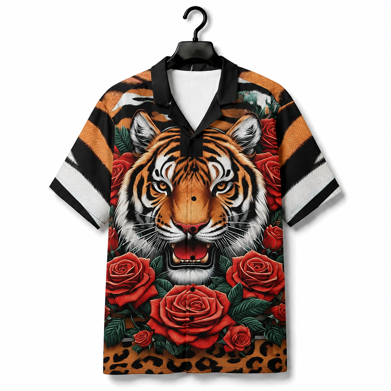 BLOOMING TIGER - Hawaiian Button Up